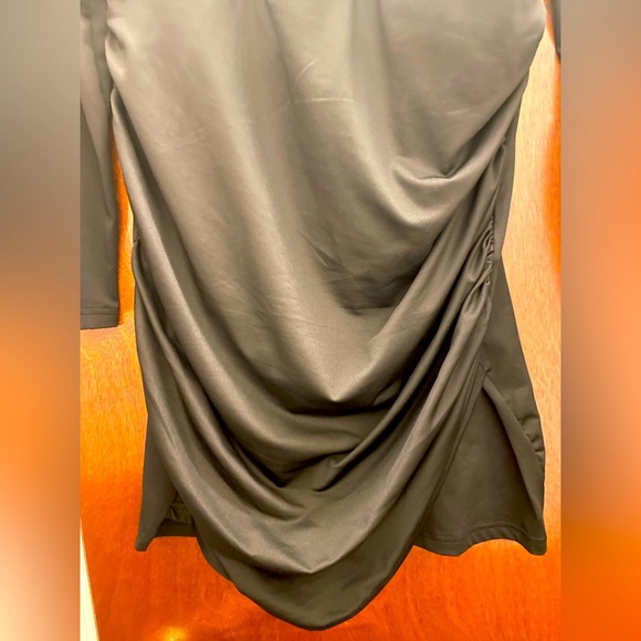 Grace Karin brand new black ruched mini dress size Large - Picture 5 of 6